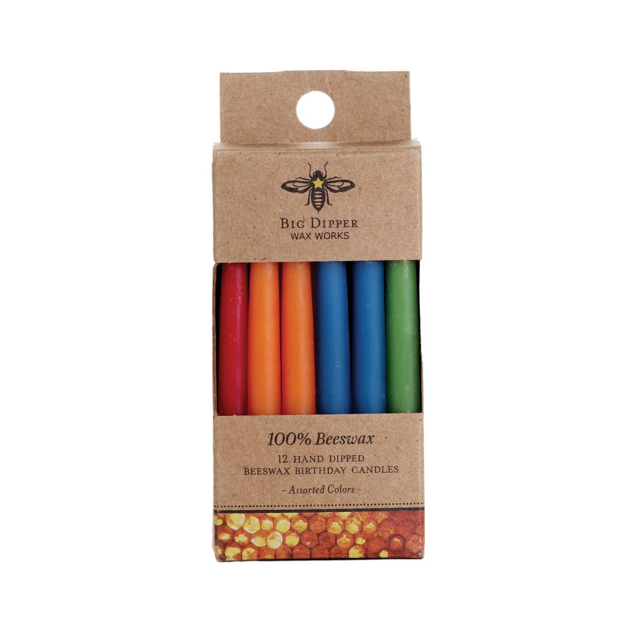 100% Pure Beeswax Birthday Candles (Natural or Multi-Color) - Image 3