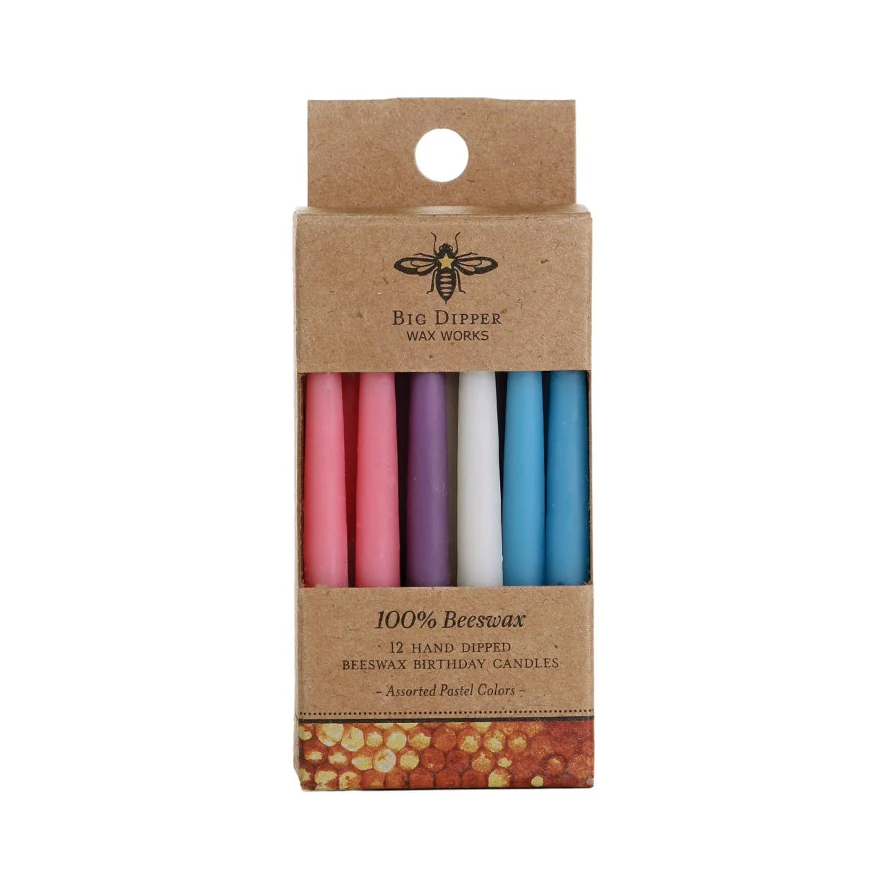 100% Pure Beeswax Birthday Candles (Natural or Multi-Color) - Image 4