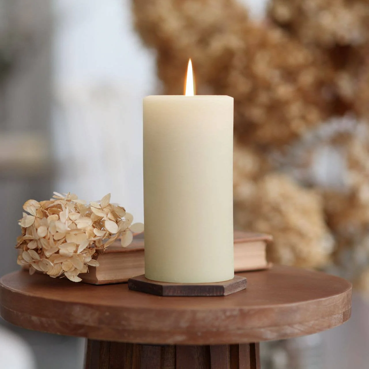 100% Pure Beeswax Pillar Candles (Multiple Colors) - Image 13