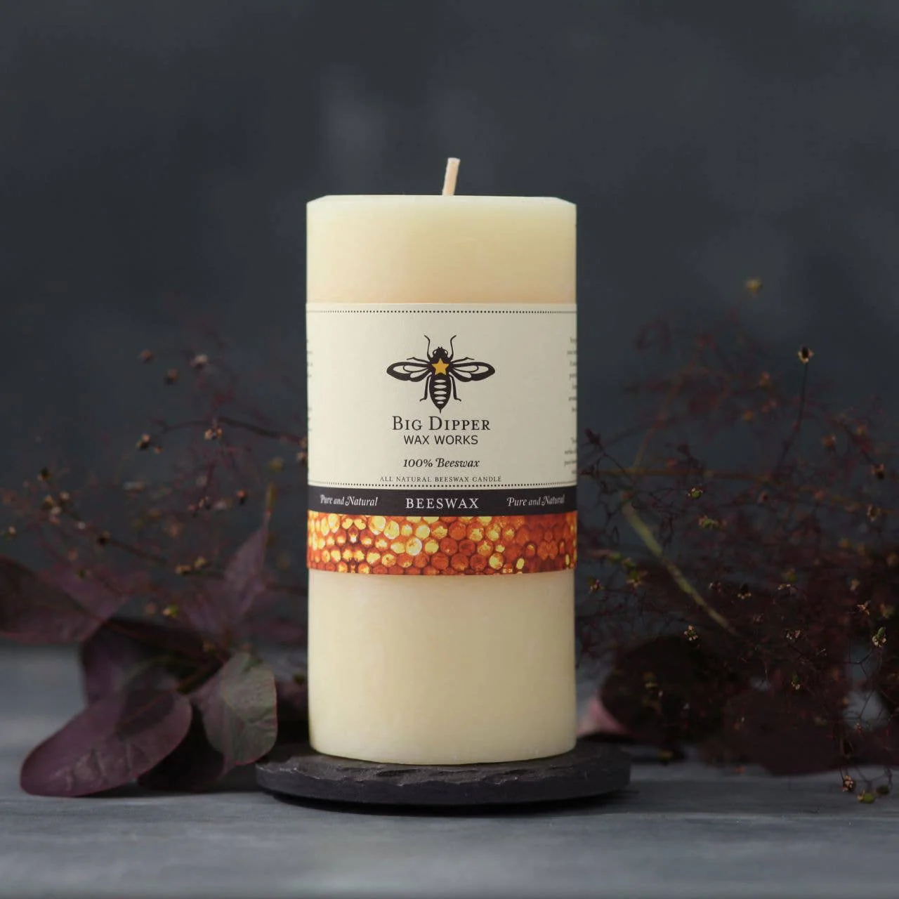 100% Pure Beeswax Pillar Candles (Multiple Colors) - Image 14