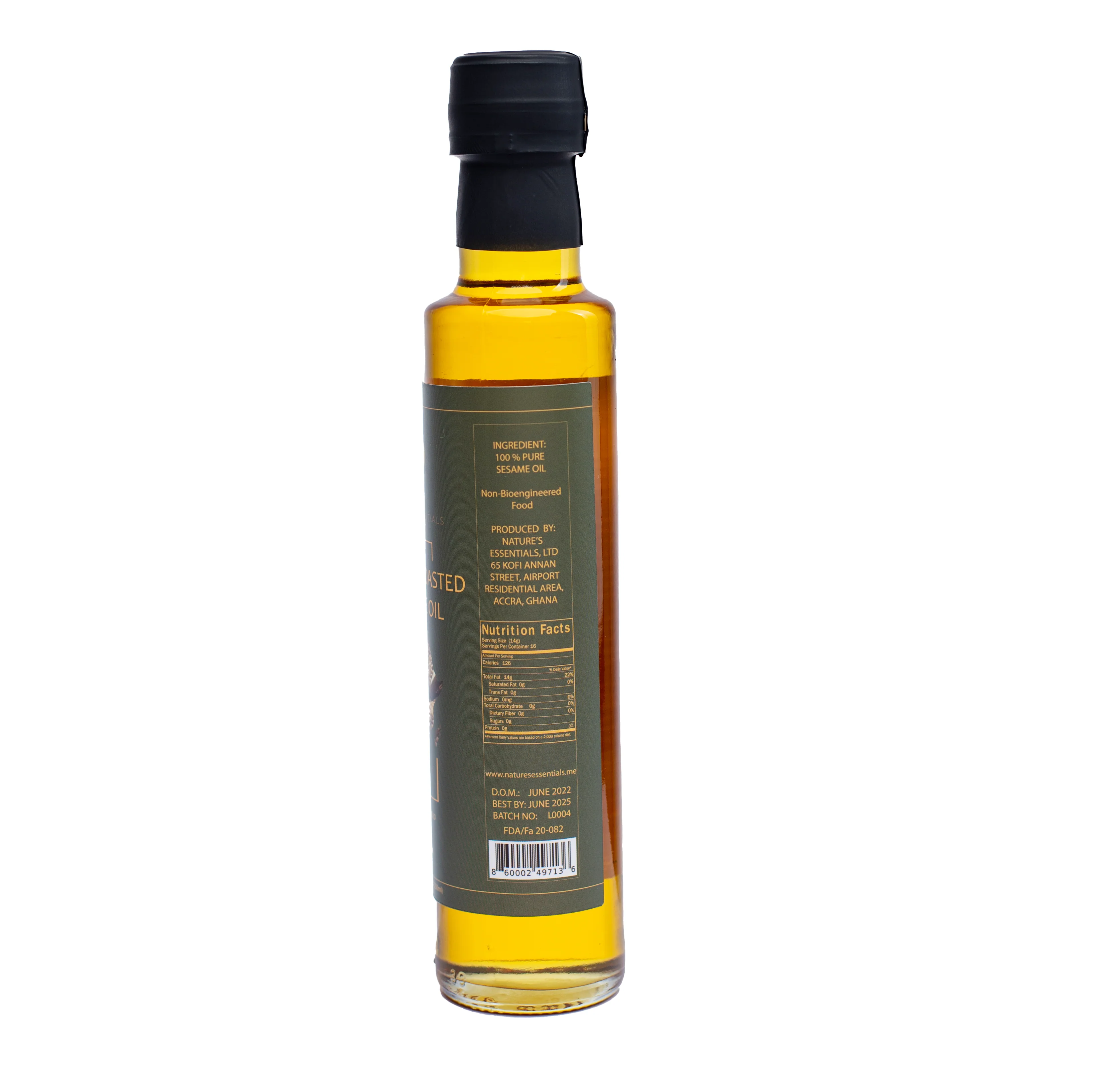 100% Pure Sesame Oil - Lightly Toasted - Image 3
