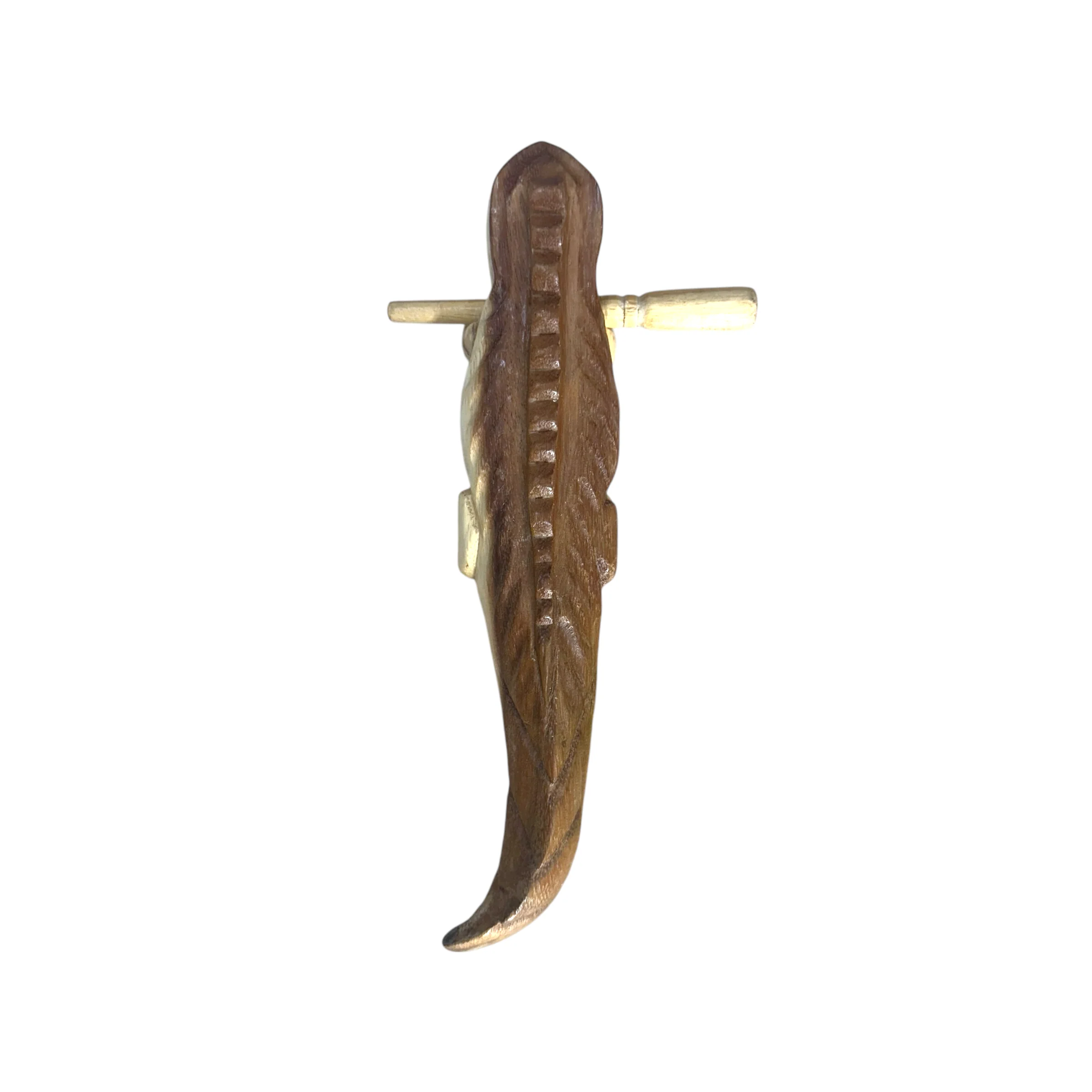 11" Wooden Musical Iguana Percussion Instrument - Image 5
