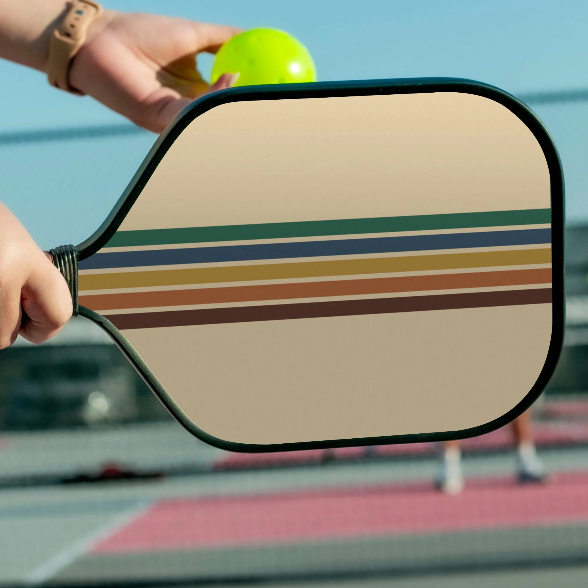 16MM Retro Stripes Pickleball Paddle - Image 2