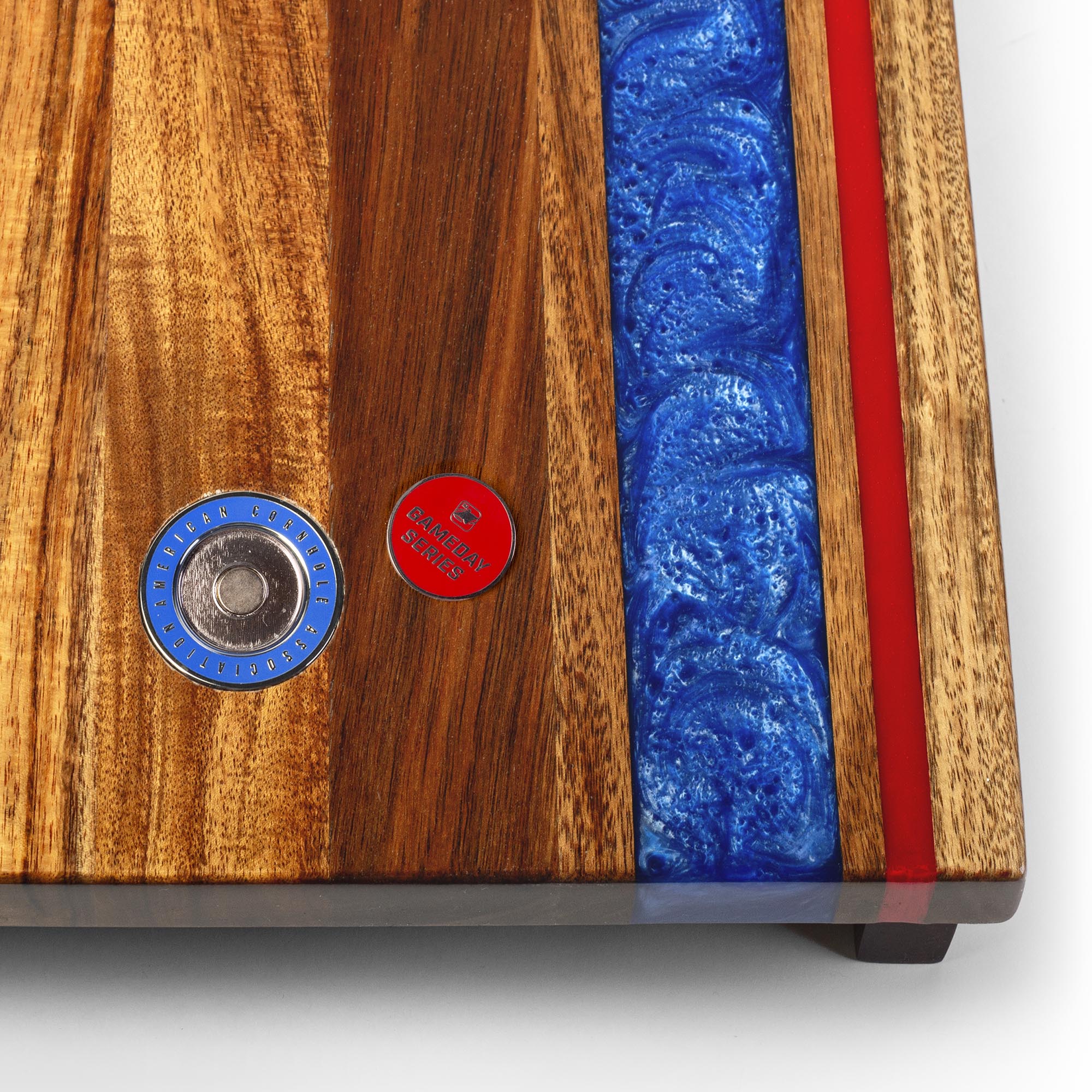 1ft x 2ft Gameday Teams Epoxy Resin Wood Compact Travel Cornhole Board Set - Image 33