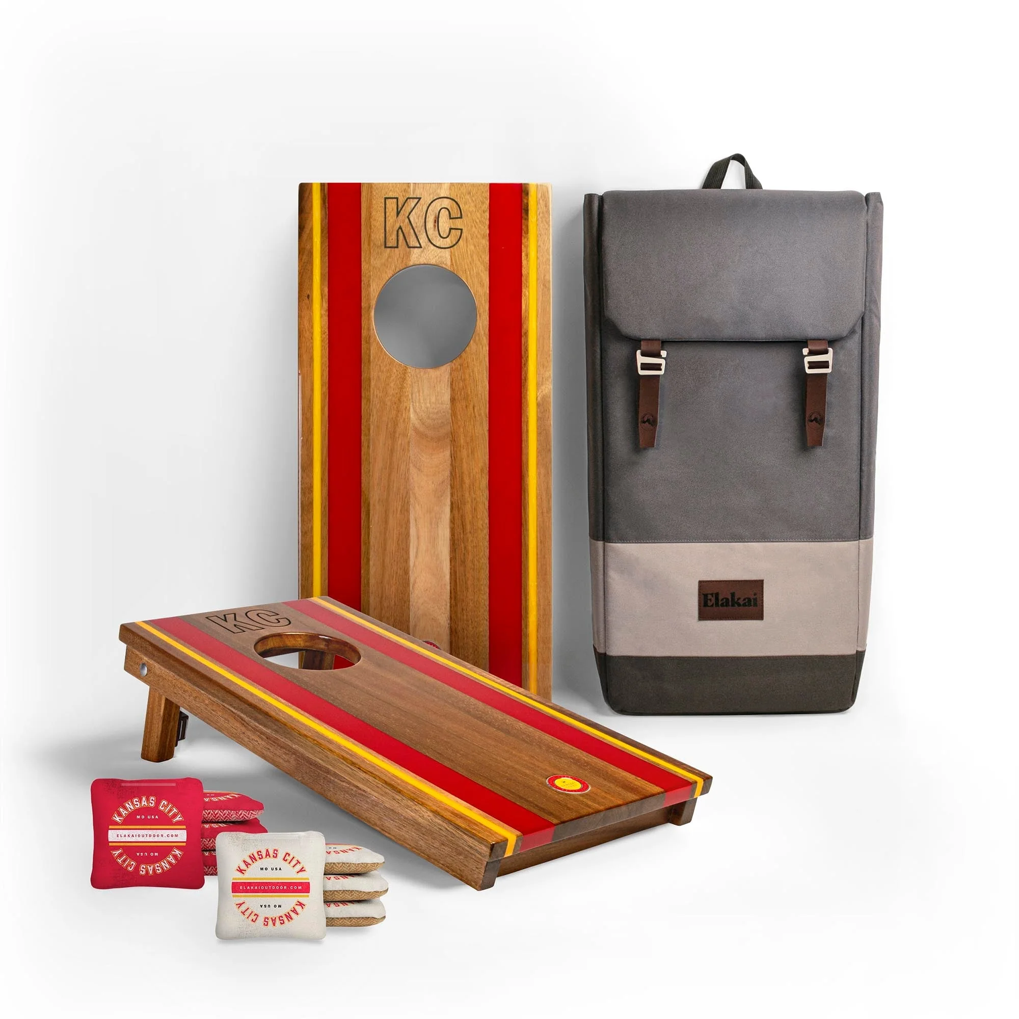1ft x 2ft Gameday Teams Epoxy Resin Wood Compact Travel Cornhole Board Set - Image 5