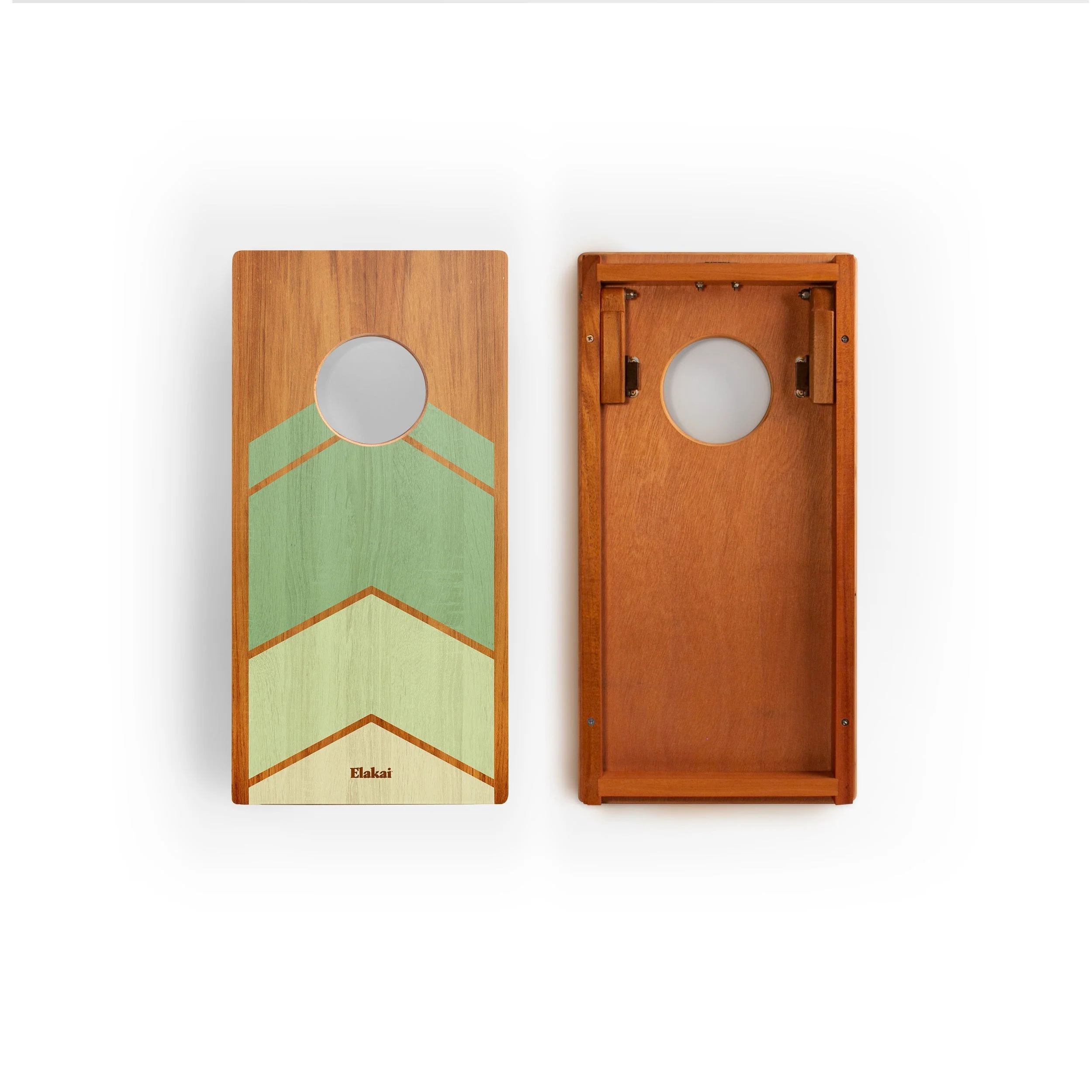 1ft x 2ft Graphic Wood Travel Cornhole Set | Modern Angle Collection - Image 14