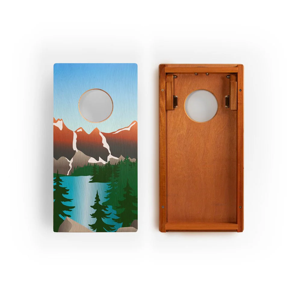 1ft x 2ft Graphic Wood Travel Cornhole Set | National Parks Inspired Collection - Image 17