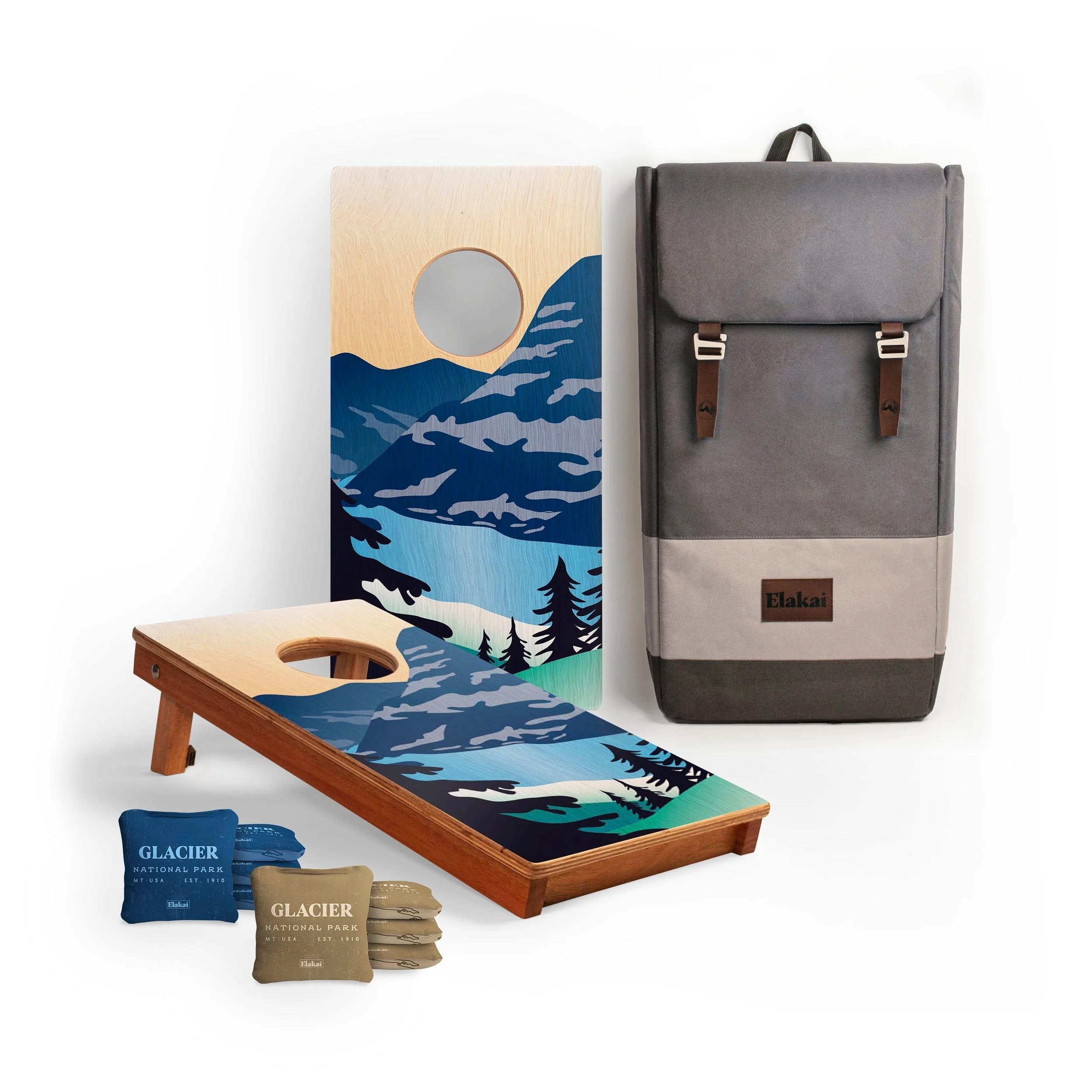 1ft x 2ft Graphic Wood Travel Cornhole Set | National Parks Inspired Collection - Image 19