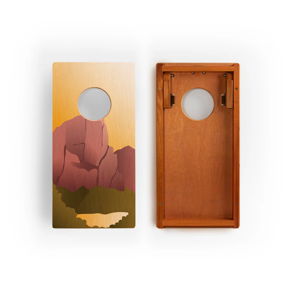 1ft x 2ft Graphic Wood Travel Cornhole Set | National Parks Inspired Collection - Image 26