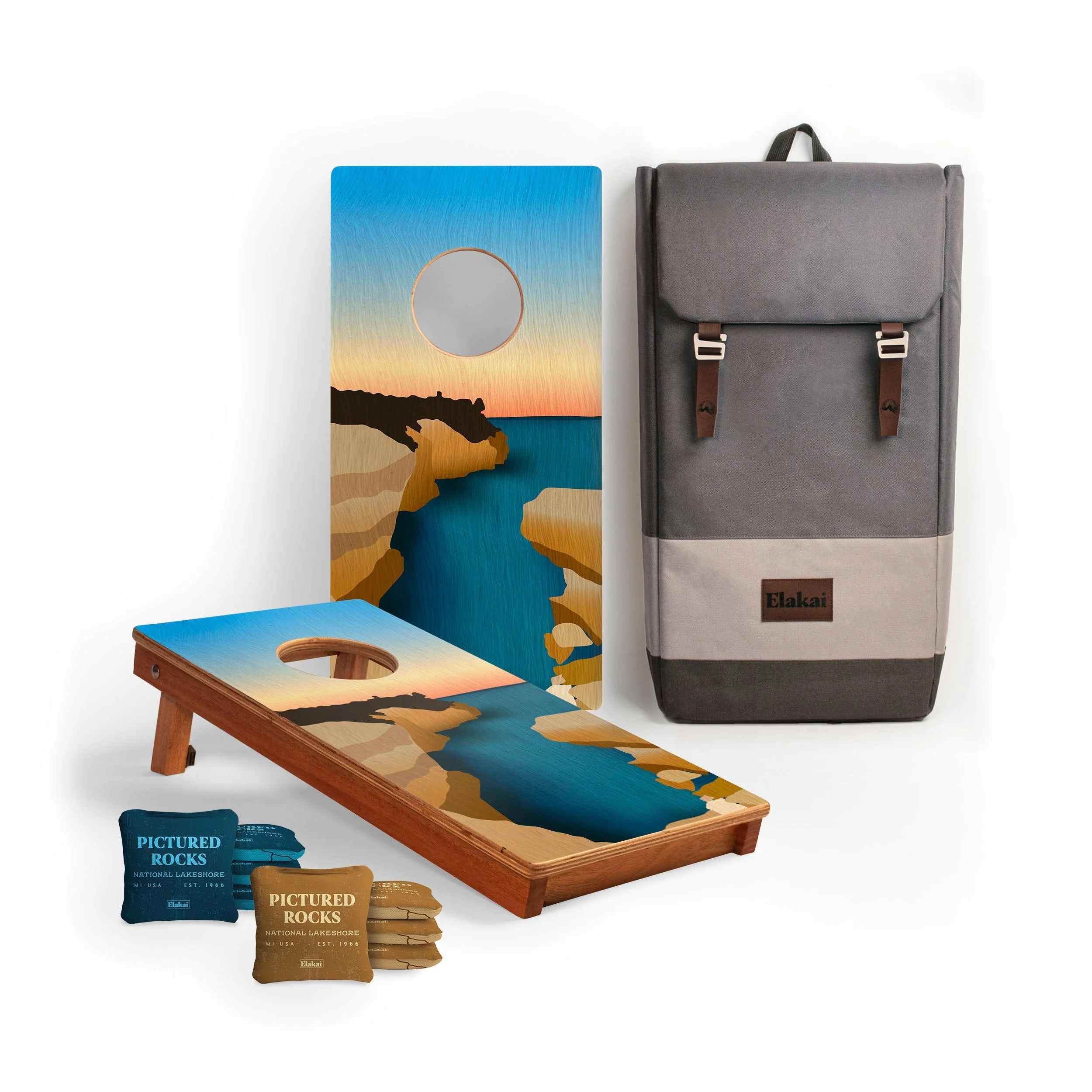 1ft x 2ft Graphic Wood Travel Cornhole Set | National Parks Inspired Collection - Image 34