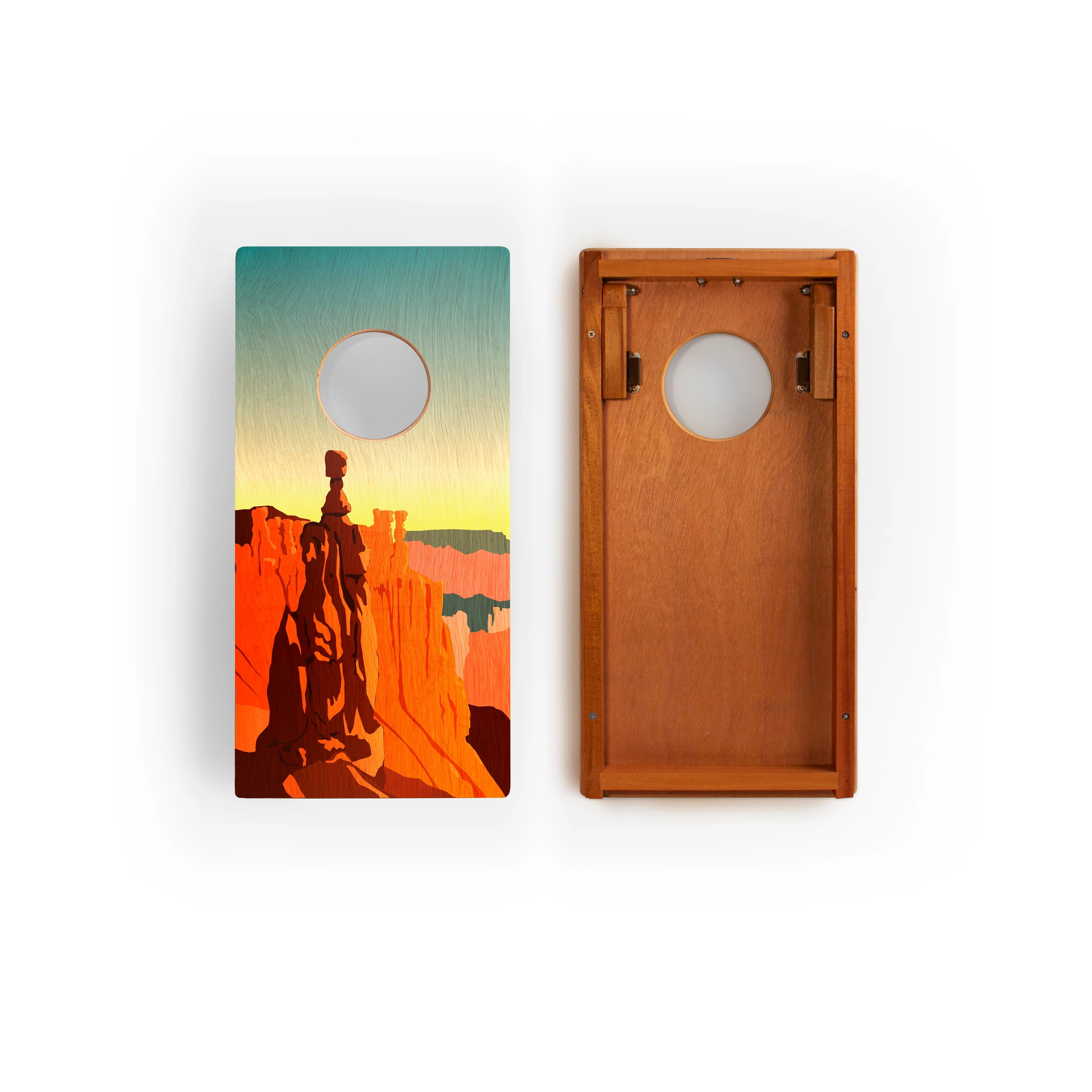 1ft x 2ft Graphic Wood Travel Cornhole Set | National Parks Inspired Collection - Image 50