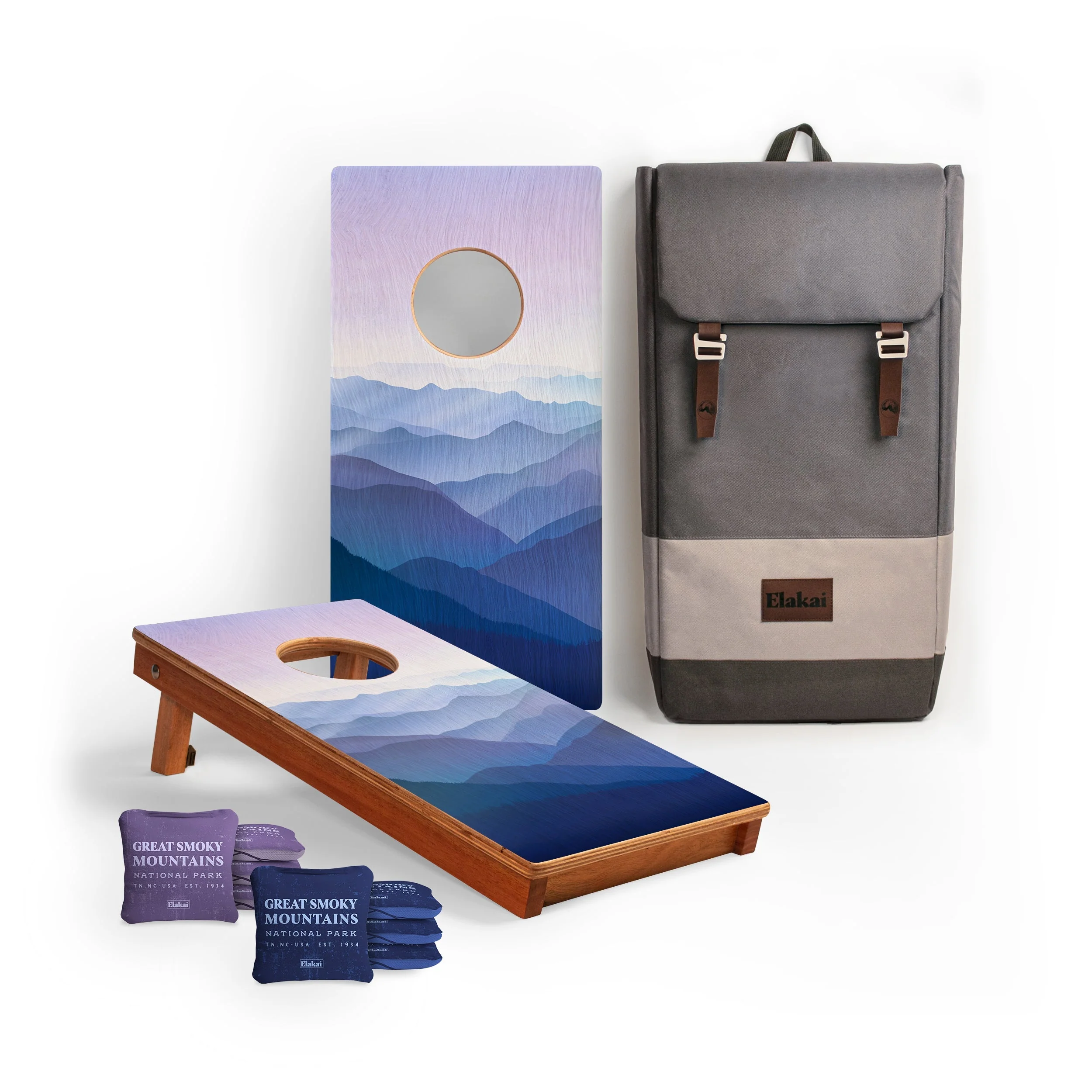 1ft x 2ft Graphic Wood Travel Cornhole Set | National Parks Inspired Collection - Image 52