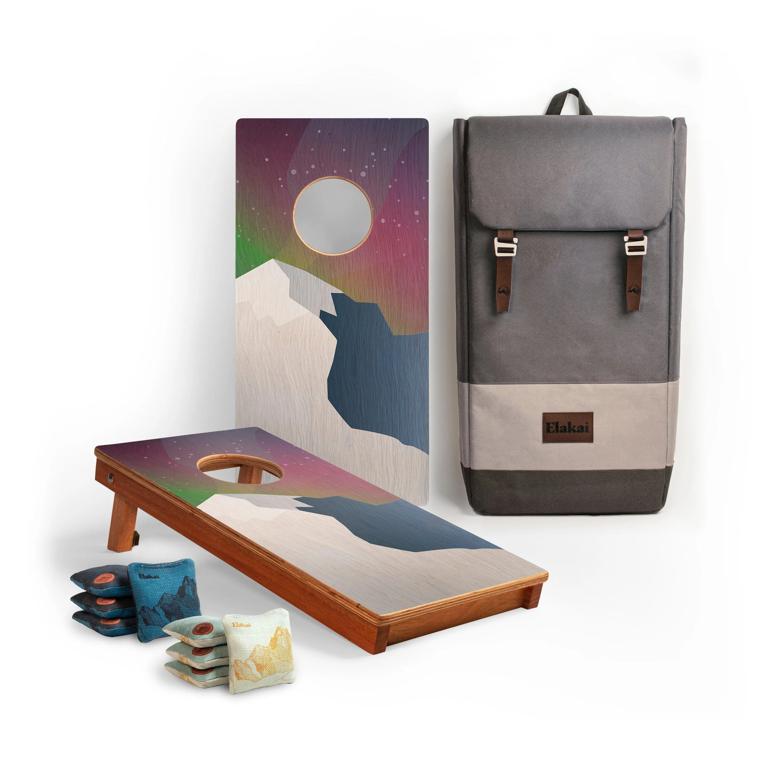1ft x 2ft Graphic Wood Travel Cornhole Set | National Parks Inspired Collection - Image 58