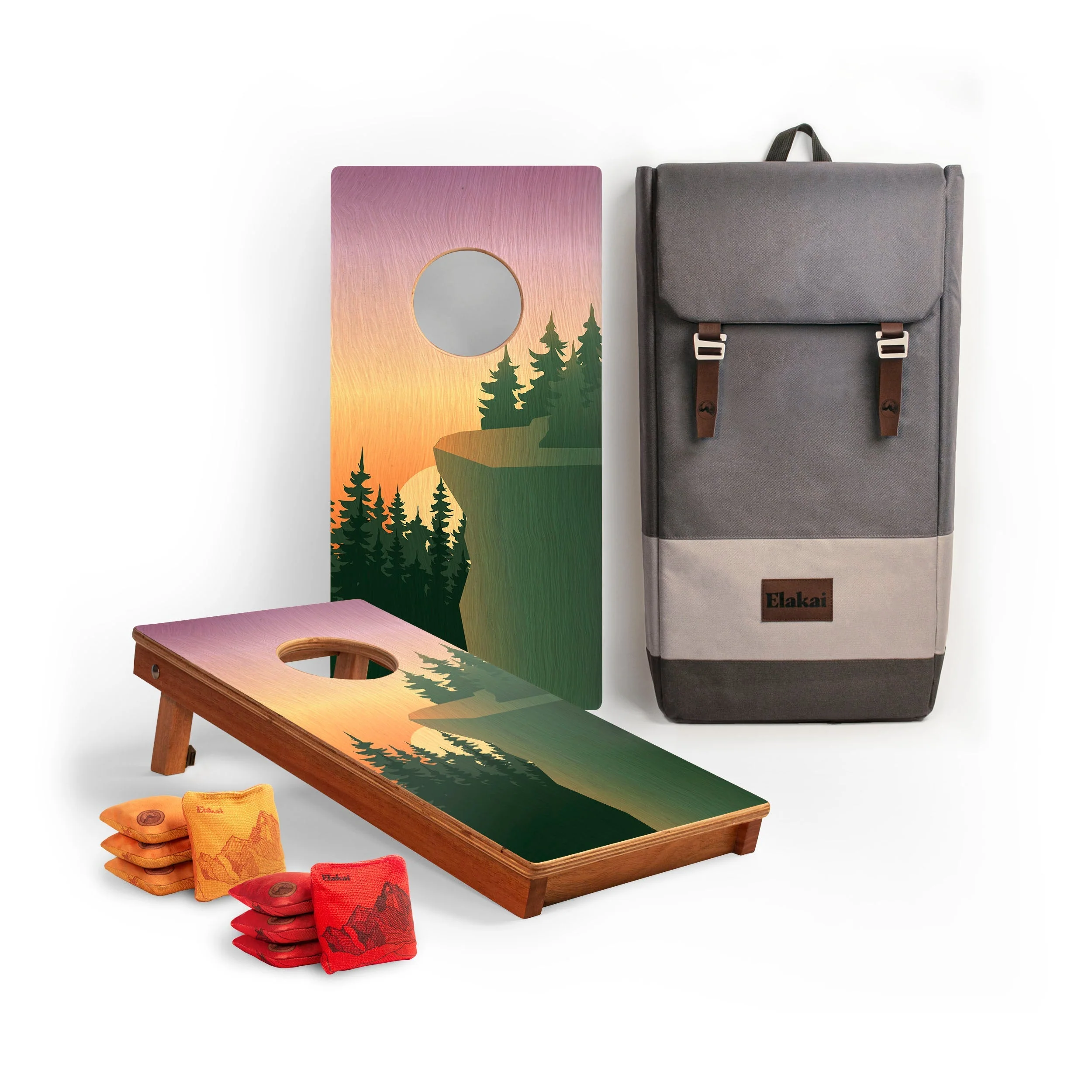 1ft x 2ft Graphic Wood Travel Cornhole Set | National Parks Inspired Collection - Image 61