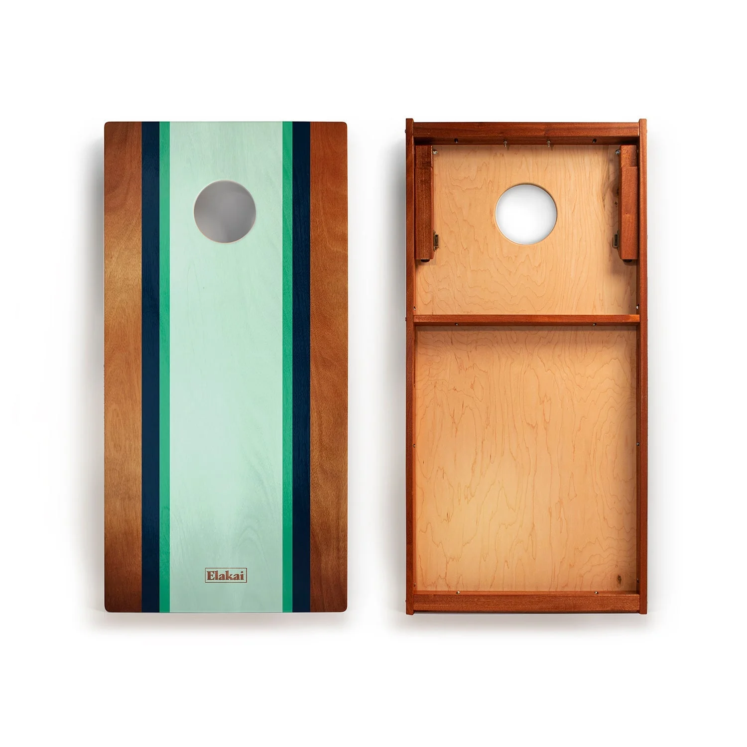 2ft x 4ft Graphic Wood Classic Cornhole Set | Classic Beach Stripes Collection - Image 2