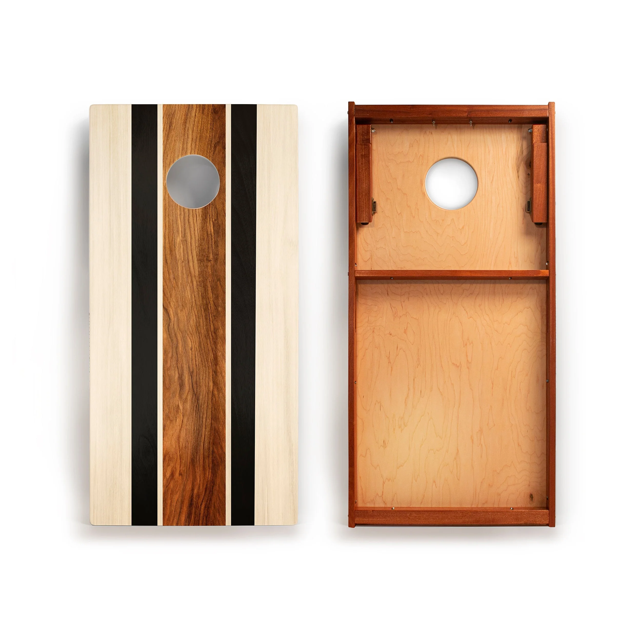 2ft x 4ft Graphic Wood Classic Cornhole Set | Natural Surf Beach Collection - Image 11