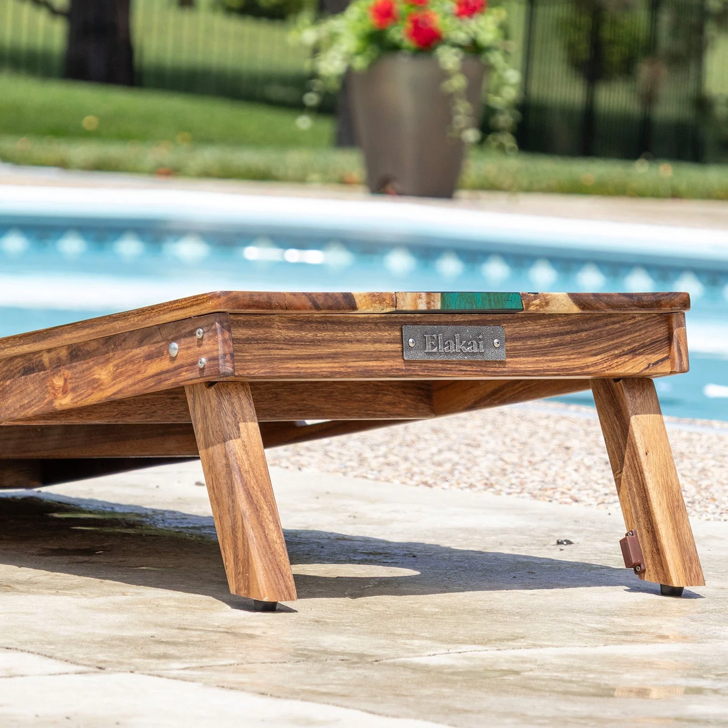 2ft x 4ft Resin & Wood Classic Cornhole Set | Live Edge River Collection - Image 48