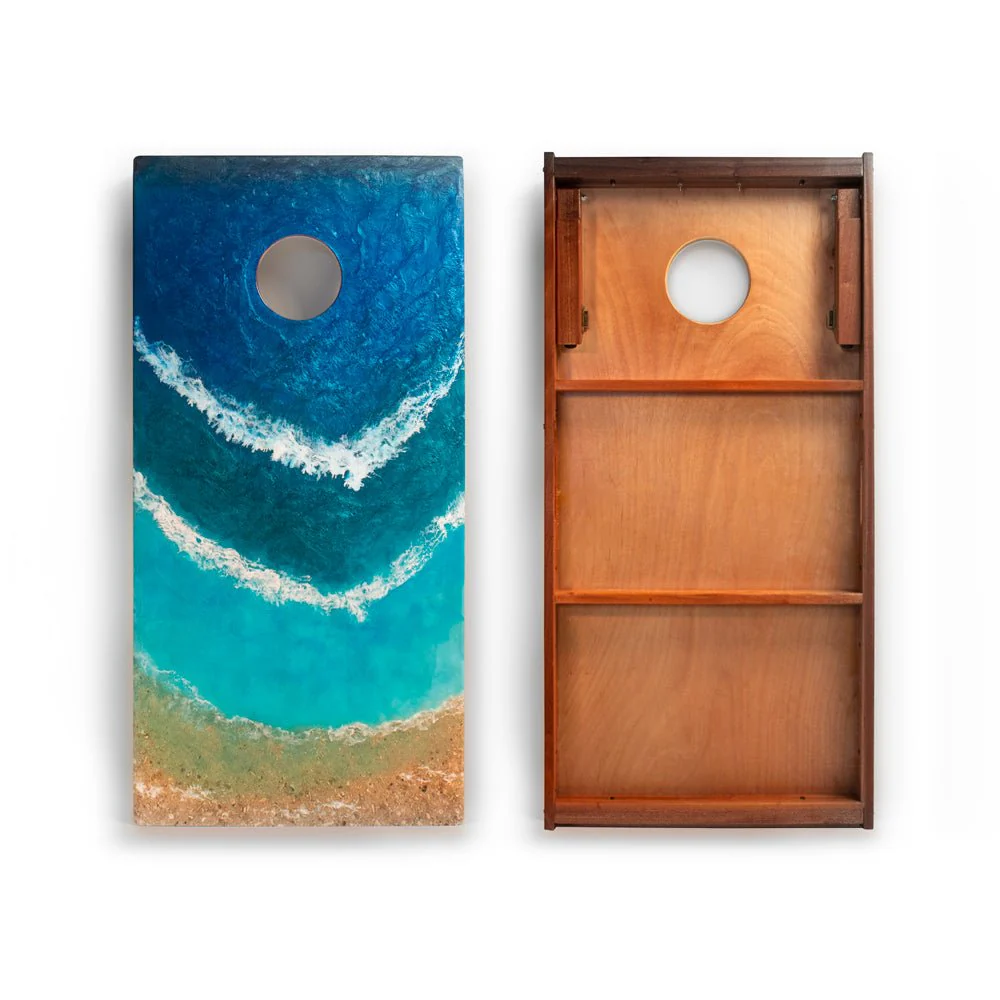 2x4 The Beach Epoxy Resin Cornhole Boards - Image 4