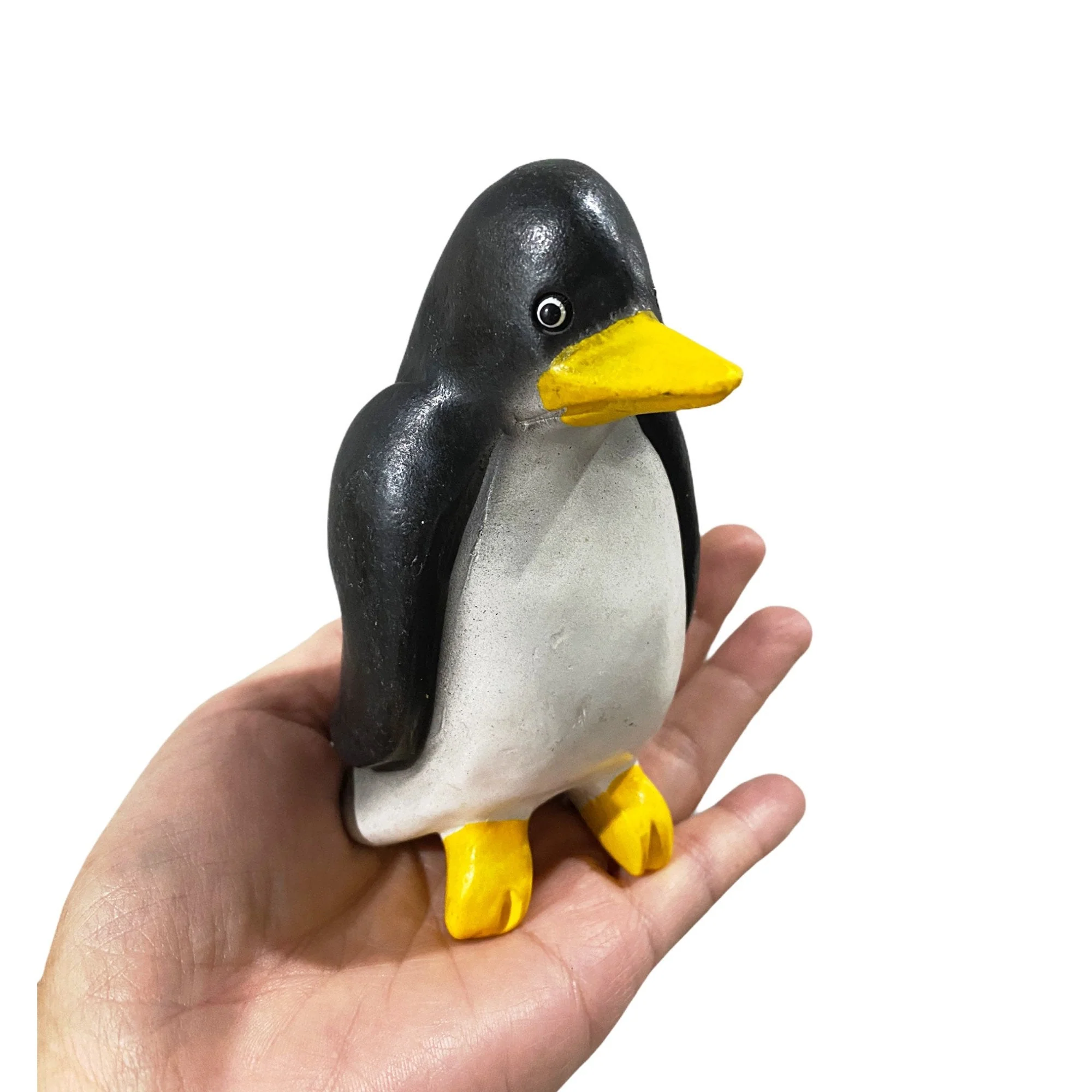 3" Painted Wooden Musical Whistle Penguin Instrument - Image 2
