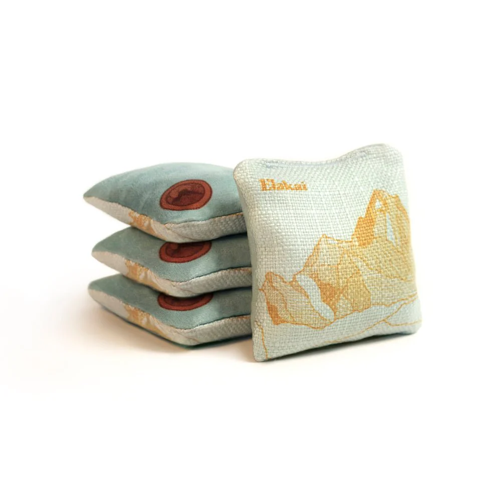 4-in Travel Dual-Sided Cornhole Bags | Mt. Elakai Design Collection - Image 13
