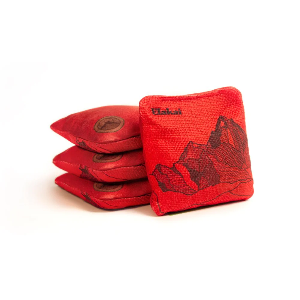 4-in Travel Dual-Sided Cornhole Bags | Mt. Elakai Design Collection - Image 3
