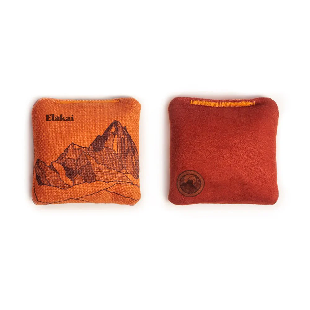 4-in Travel Dual-Sided Cornhole Bags | Mt. Elakai Design Collection - Image 6