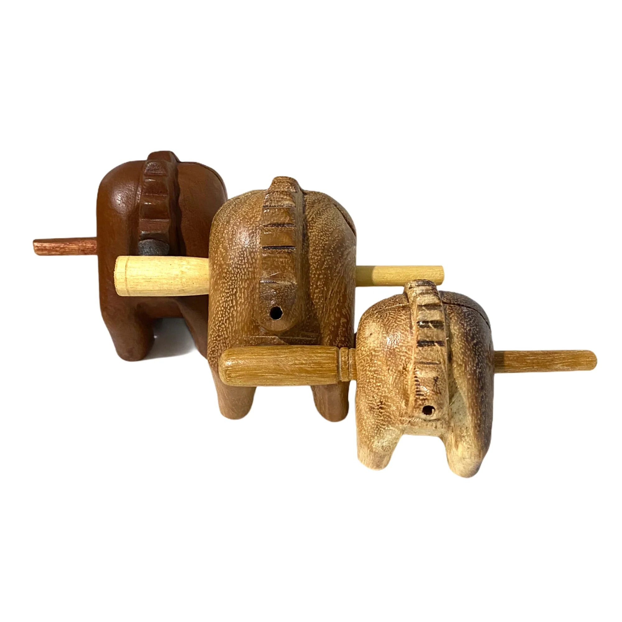 4" Musical Wooden Cat Percussion Whistle Instrument - Image 7