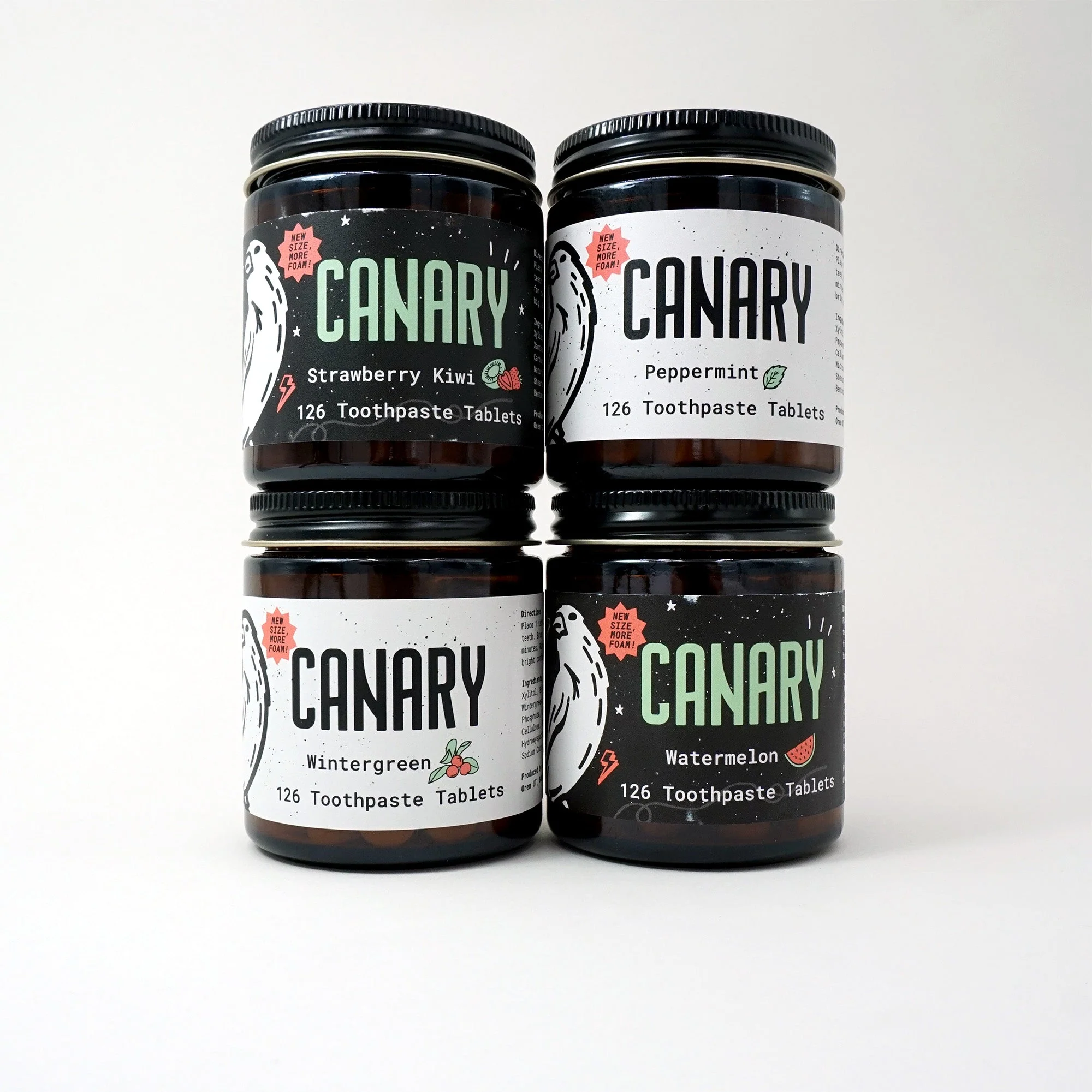 4 Pack Sampler of Canary Toothpaste Tablets - Image 2
