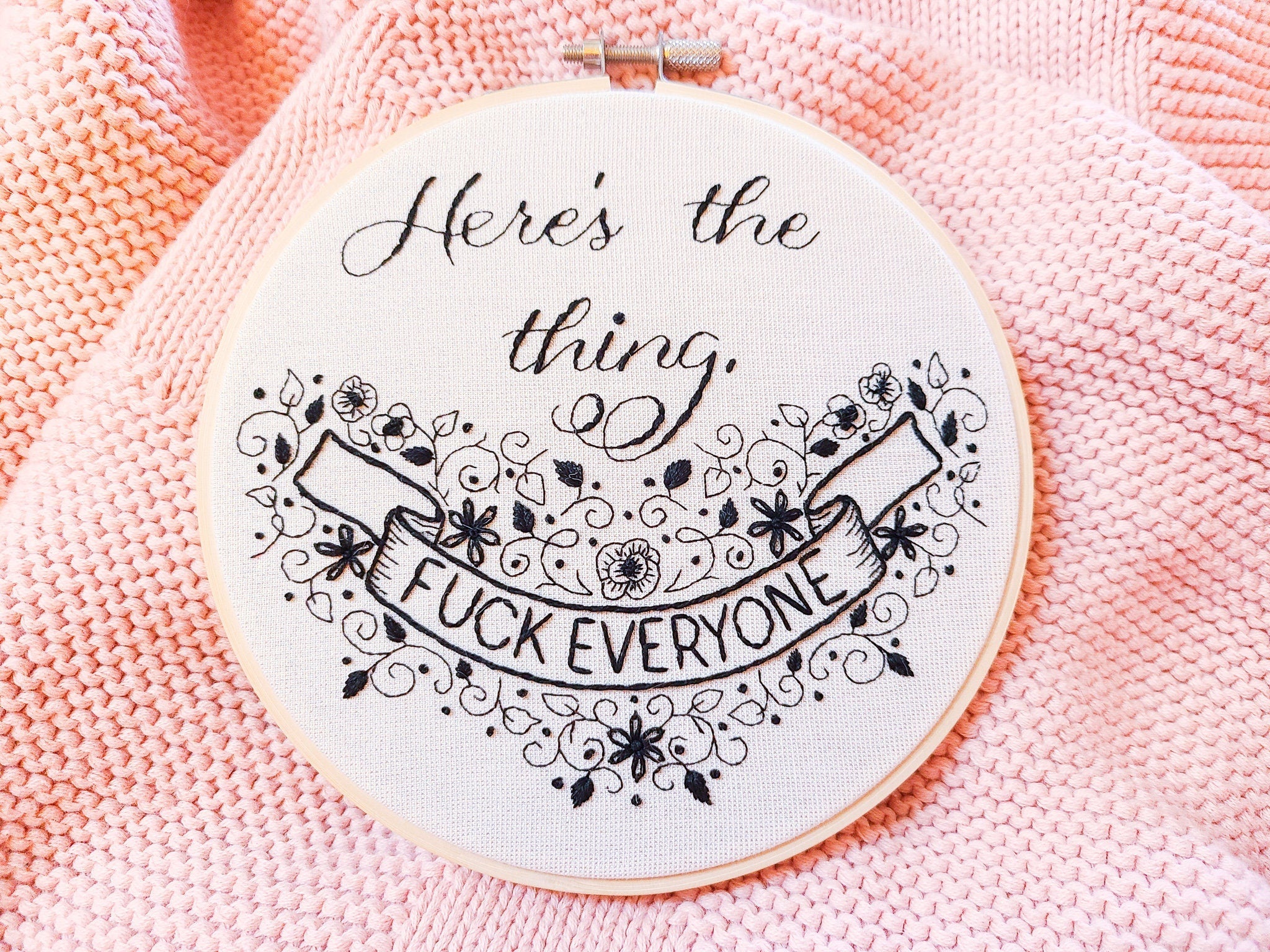 6" My Favorite Murder Embroidery Kit - Beginner Friendly - Image 2