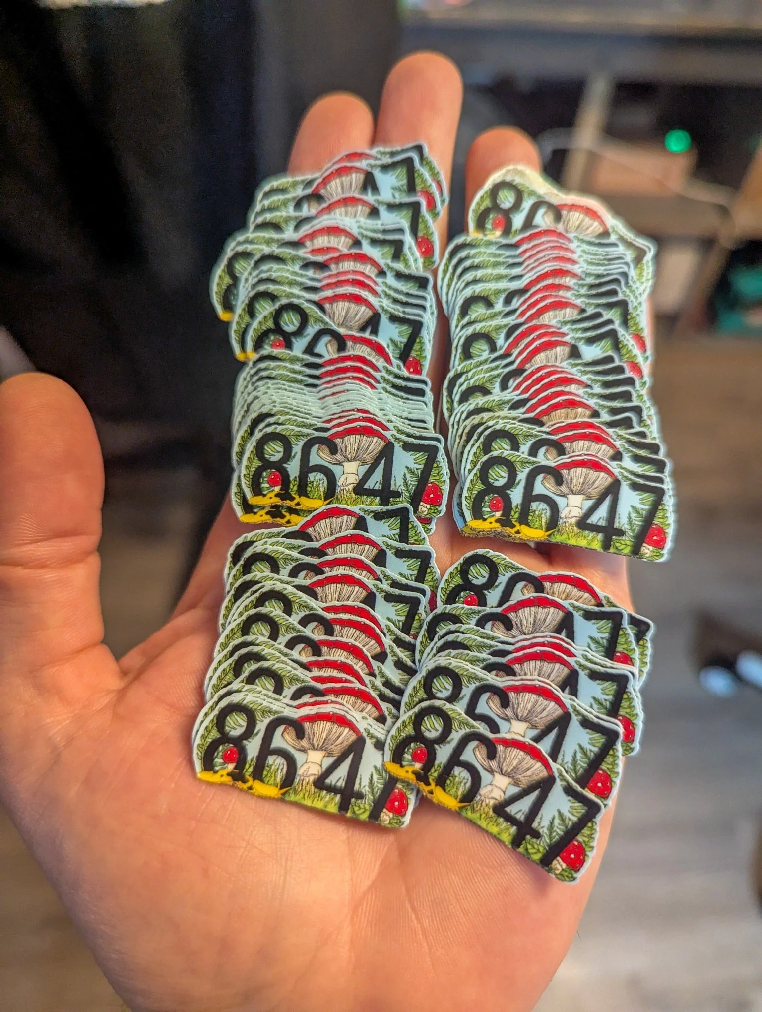 8647 Mushroom Sticker | No Kings/Anti-Oligarchy Sticker - Image 5