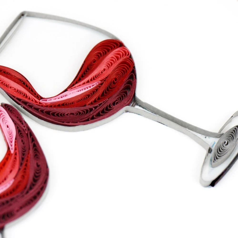 A Toast to Love Quilled Greeting Card - Image 3