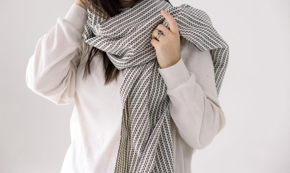 Aaron Handwoven Ethiopian Cotton Scarf - Image 2