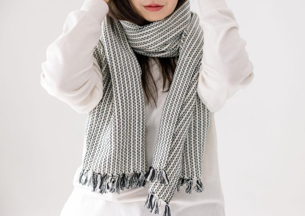 Aaron Handwoven Ethiopian Cotton Scarf - Image 4