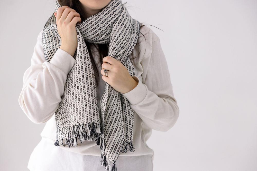 Aaron Handwoven Ethiopian Cotton Scarf - Image 5
