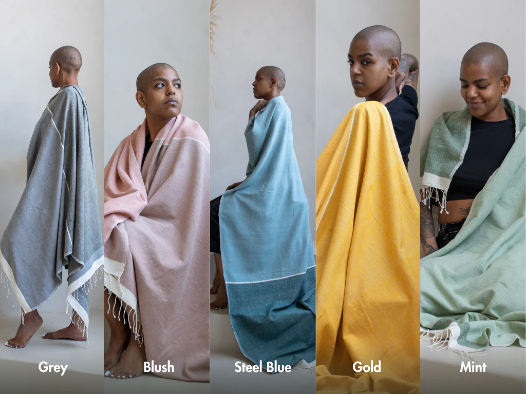 Abay Handwoven Ethiopian Cotton Beach Towel - Image 3
