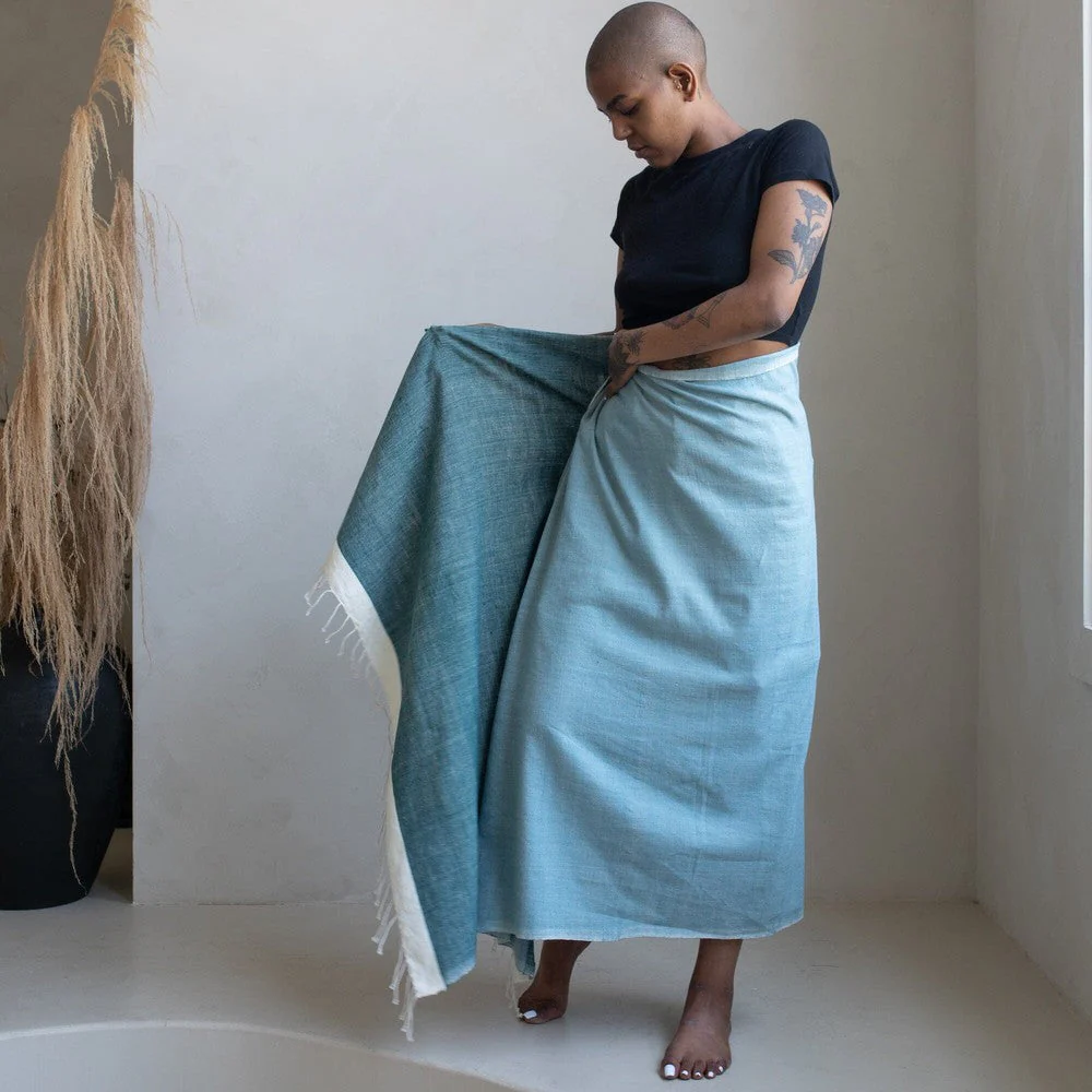 Abay Handwoven Ethiopian Cotton Beach Towel - Image 5