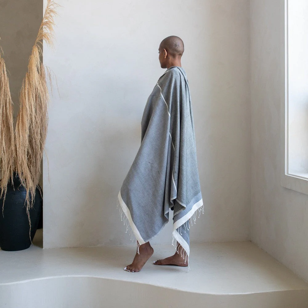 Abay Handwoven Ethiopian Cotton Beach Towel - Image 7