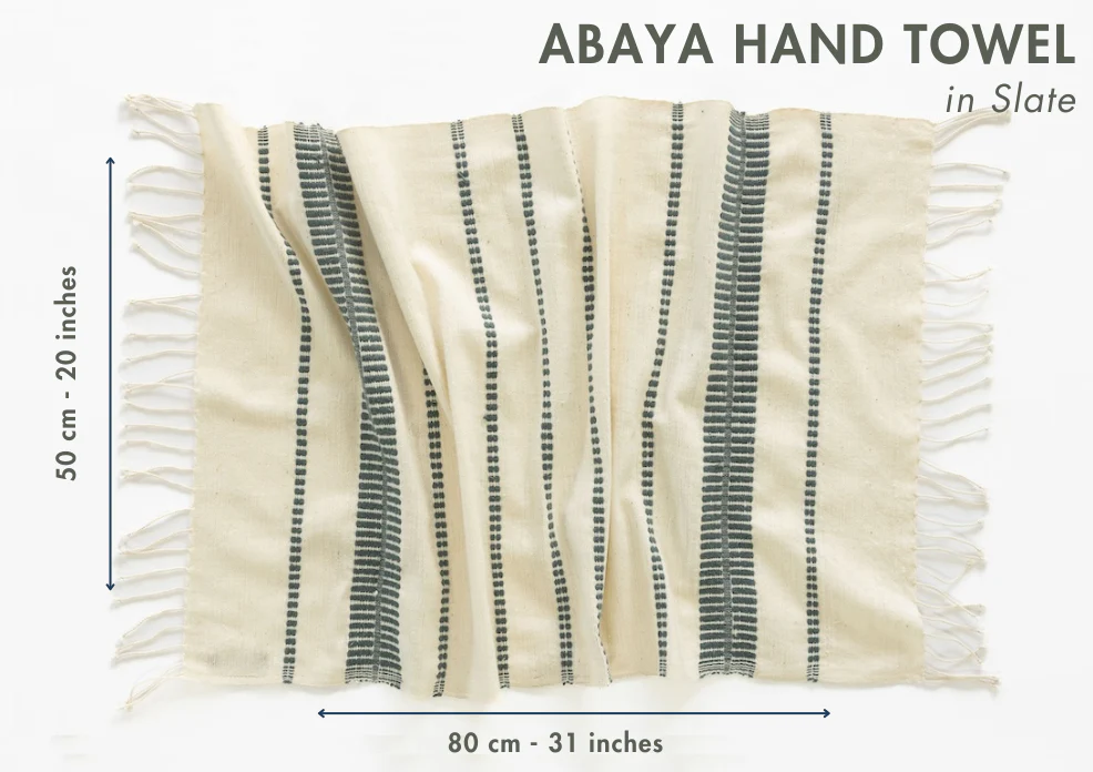 Abaya Handwoven Sustainable Ethiopian Cotton Hand Towel - Image 7