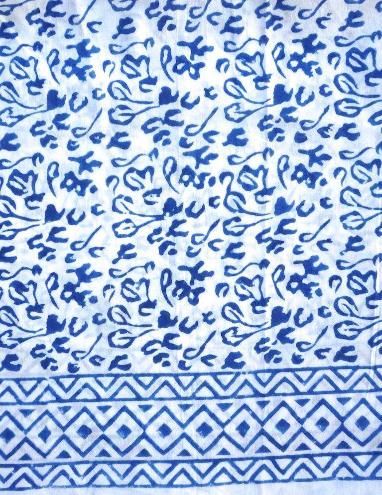 Abstract Blue Sarong - Image 3