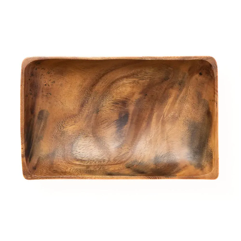 Acacia Wood Rectangular Bowl Tray - Image 5