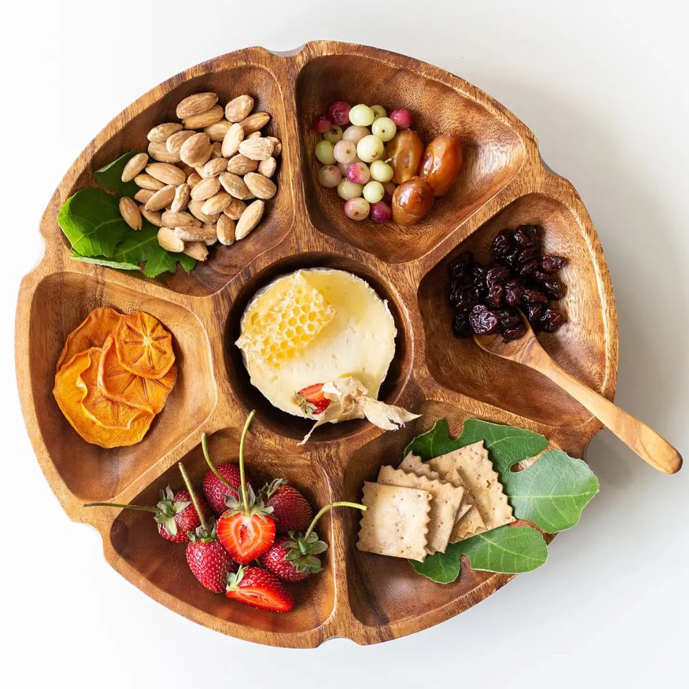 Acacia Wood Vegetable Platter - Image 2