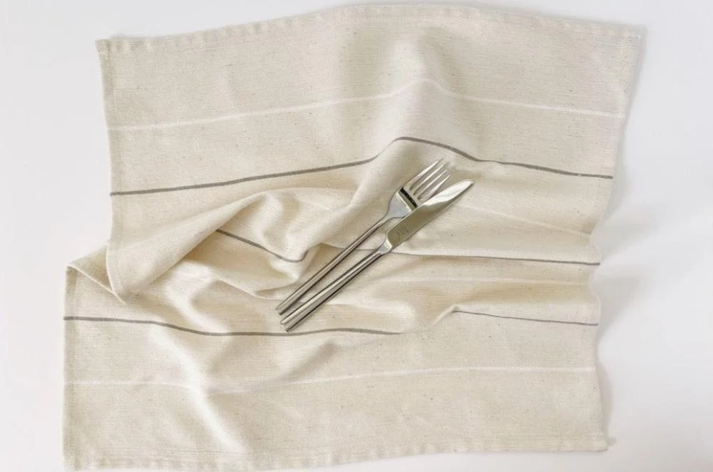 Adama Handwoven Ethiopian Cotton Napkins | Set of 2 - Image 5