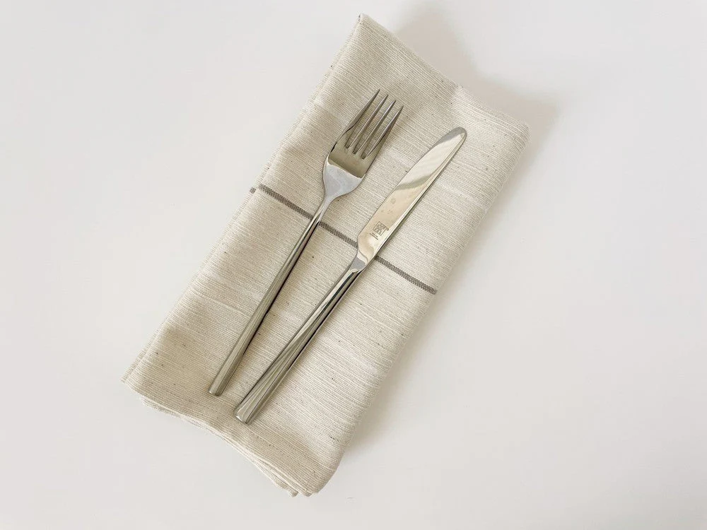 Adama Handwoven Ethiopian Cotton Napkins | Set of 2 - Image 8