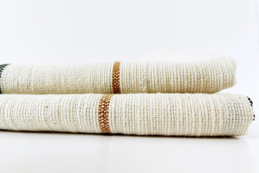 Adama Handwoven Ethiopian Cotton Napkins | Set of 2 - Image 9