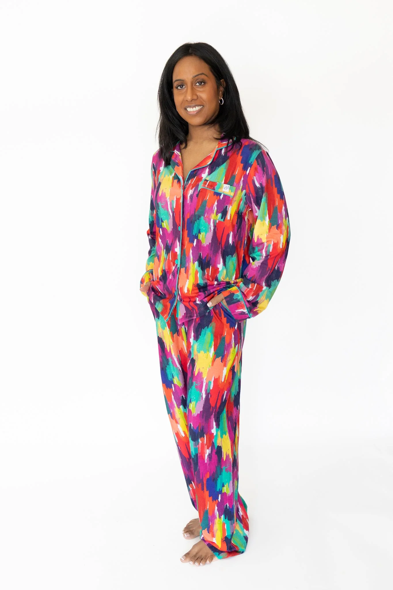 Adult Unisex Pajama Pants – Holi Hues - Image 2