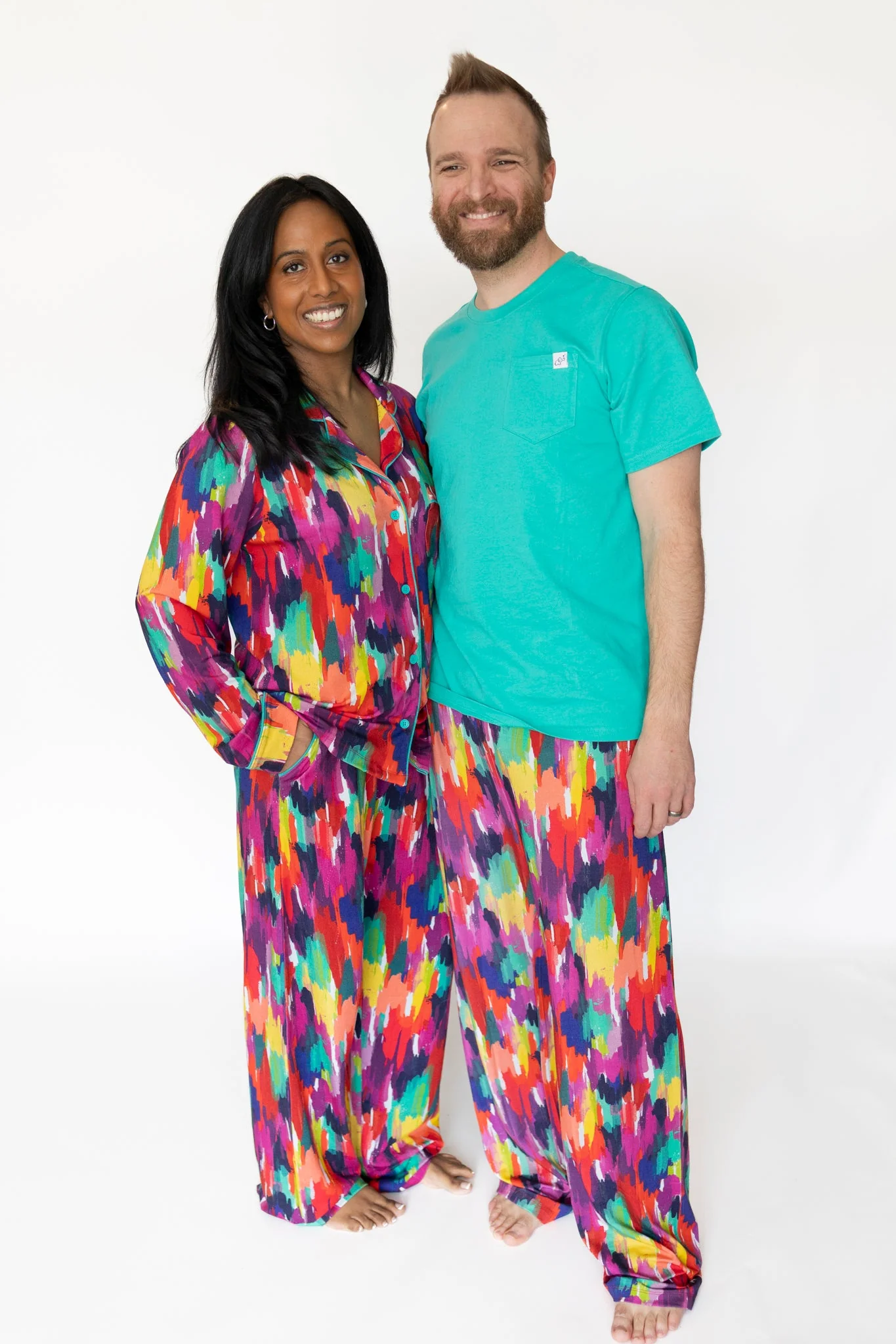 Adult Unisex Pajama Pants – Holi Hues - Image 3