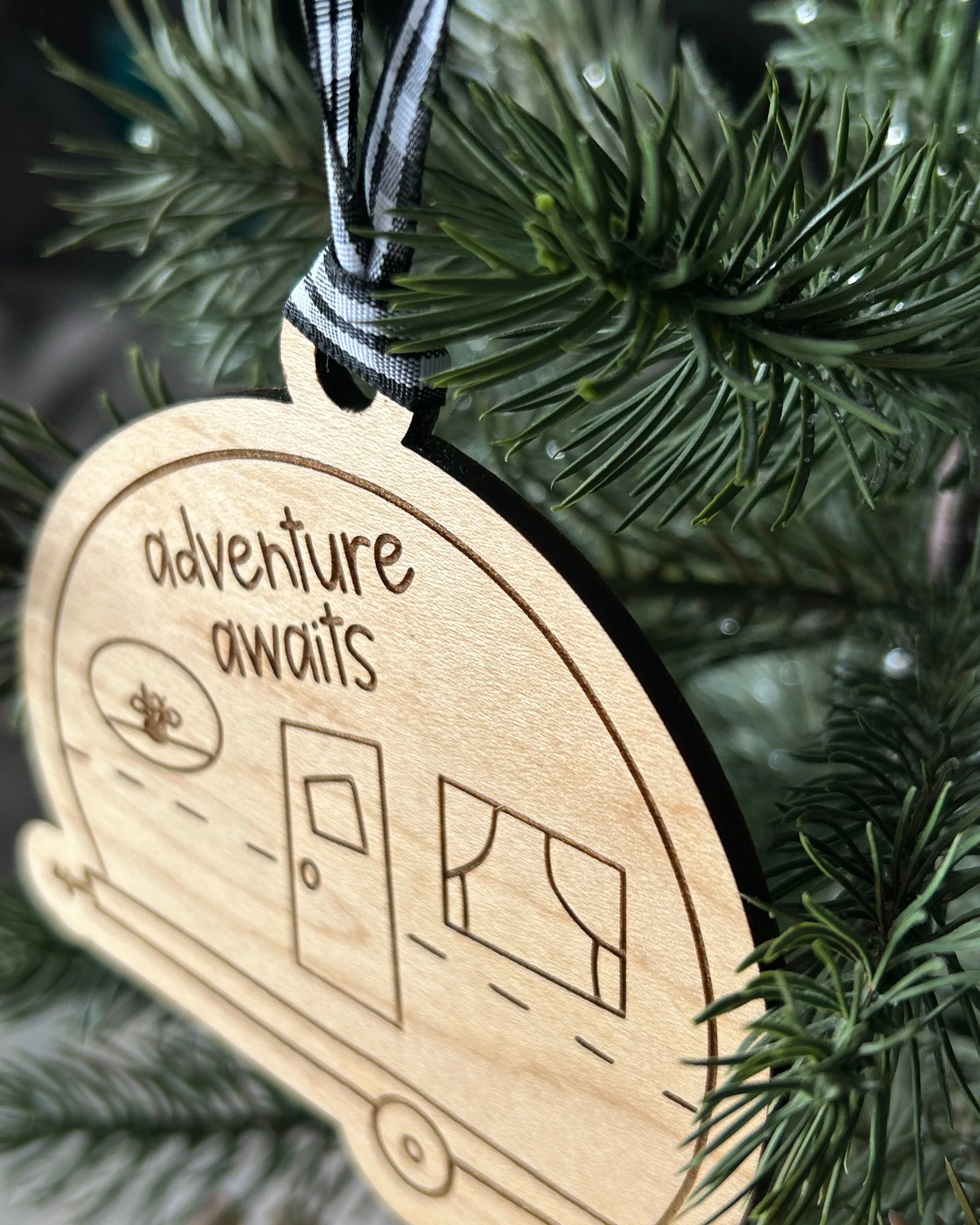 Adventure awaits - camper ornament - Image 4