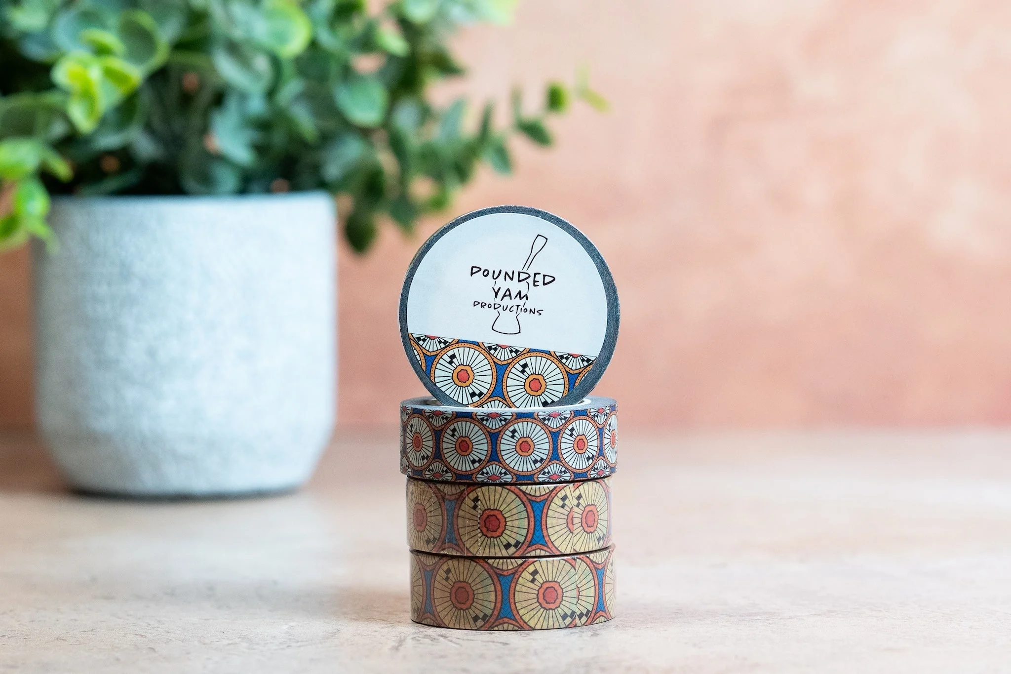 African Print Washi Tape - Circles (Ankara) - Image 3