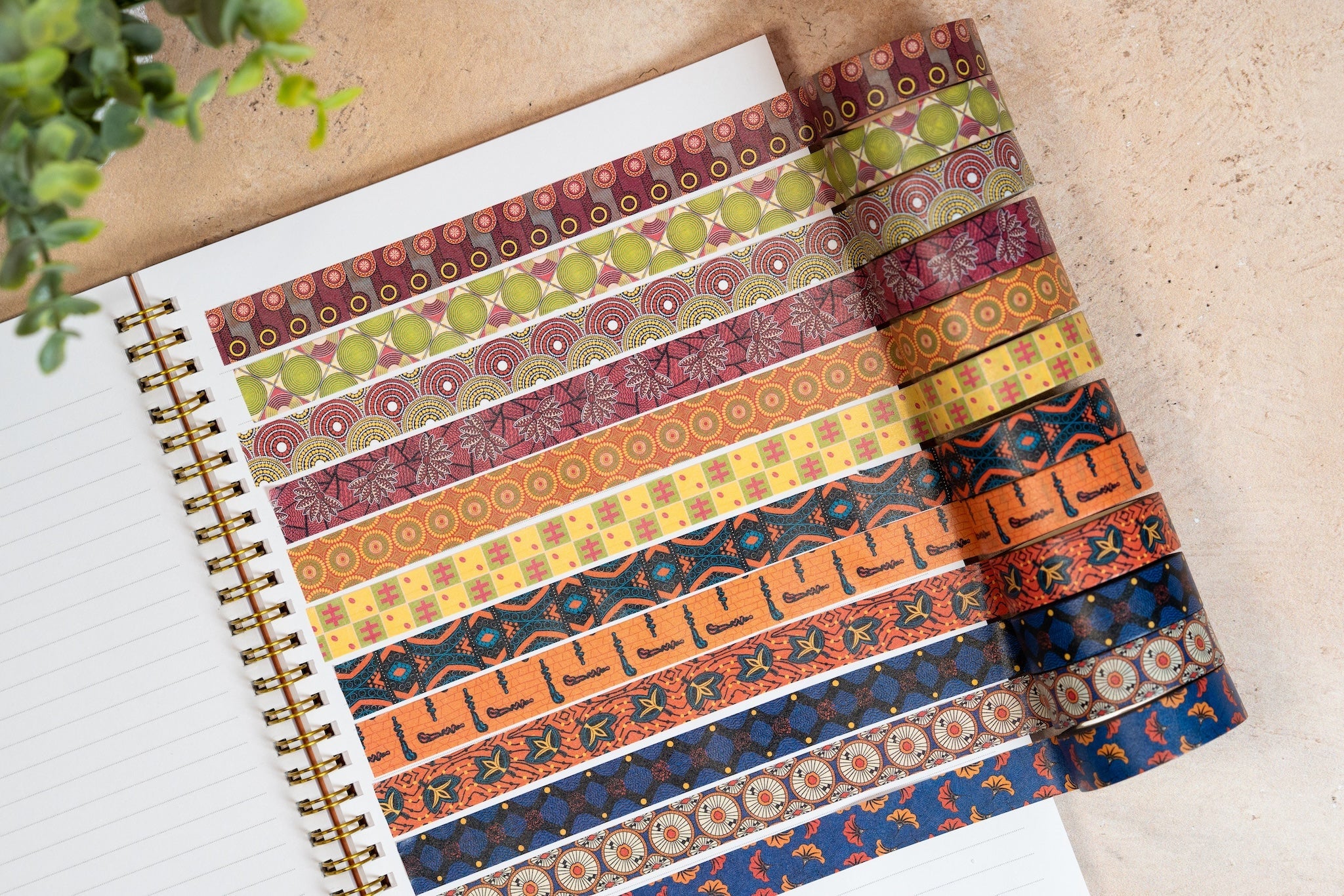 African Print Washi Tape - Circles (Ankara) - Image 4