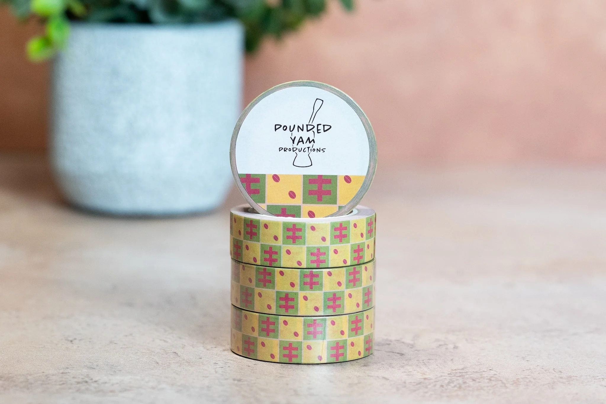 African Print Washi Tape - Cowries (Ankara) - Image 3